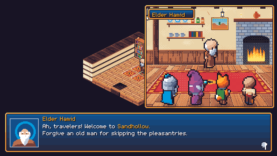 A conversation in the demo
