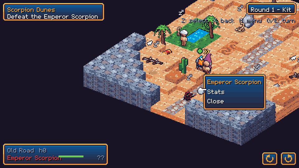 Tactics on the board: the party meets scorpions in the dunes